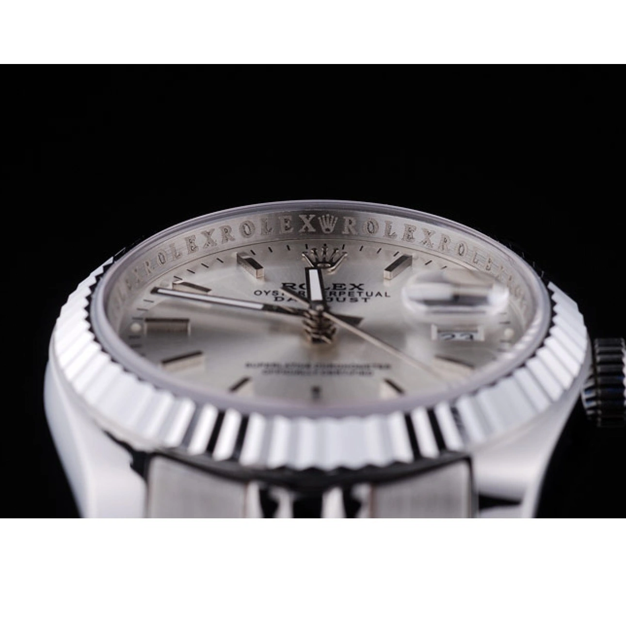 MiroTime 1015 Rolex Datejust Silver Dial Ribbed Bezel 7457